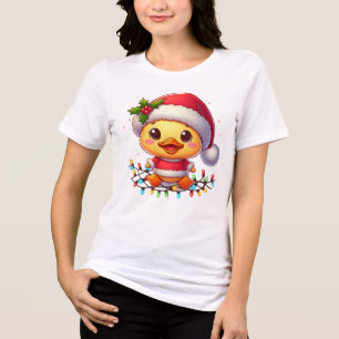 Papais noeis de Cartoon de Pato de Natal Bonito-68