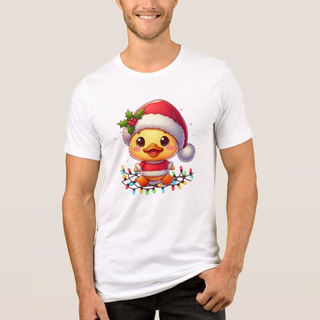 Papais noeis de Cartoon de Pato de Natal Bonito-68 (Frente)