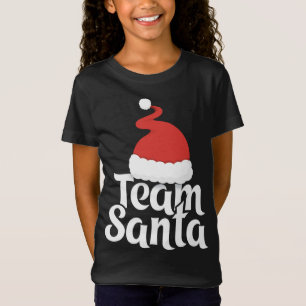 Papais noeis de Equipe Camiseta Família de Natal C