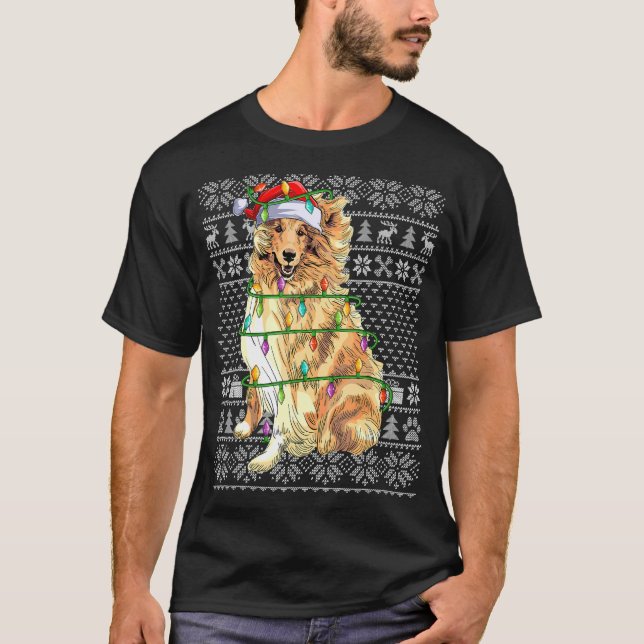Papais noeis De Estilo De Suéter De Xmas Rough Col (Frente)