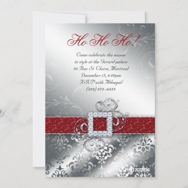 Papais noeis de fotos com cartão de Natal Belt Gli (Frente)