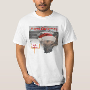 Papais noeis de German shepherd de camisa param aq