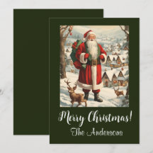 Papais noeis de Natal 13 Feliz Natal! Cartão de Na