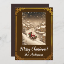 Papais noeis de Natal 4 Feliz Natal! Cartão de Nat