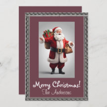 Papais noeis de Natal 5 Feliz Natal! Cartão de Nat