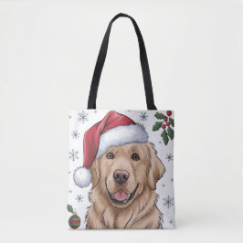 Papais noeis de Natal Cachorro de Retriever Tote B