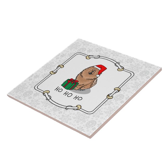 Papais noeis de Natal Cachorro de Vaca (canela) (Lateral)