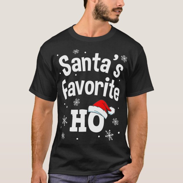 Papais noeis De Natal Favoritos Camisa De Ho, Adul (Frente)