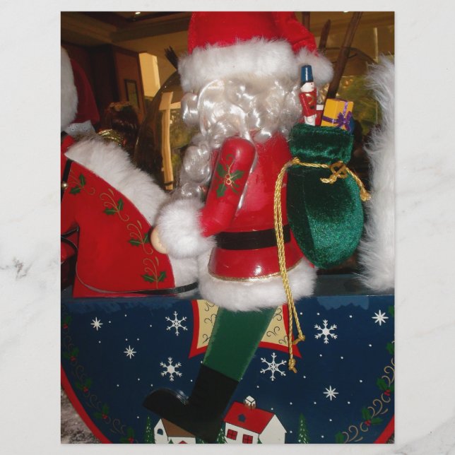 Papais noeis de Natal num Cavalo com Impressão de  (Frente)