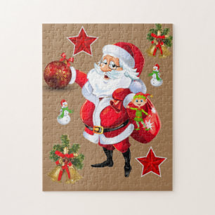 Papais noeis de Natal Quebra-cabeça