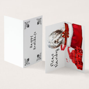 Papais noeis de ovelha em inglês de Natal Sack DIY