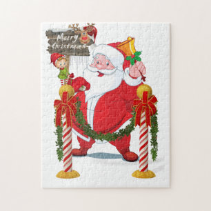 Papais noeis de Quebra-cabeça de Natal felizes