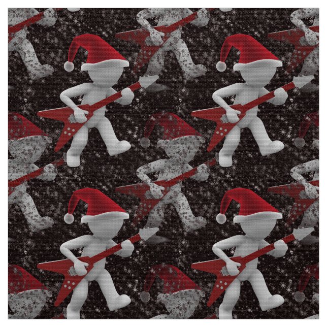 papais noeis de rockstar tecido de natal (Modelo)