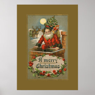 Papais noeis de safra em Chimney Poster