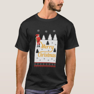 Papais noeis De Suéter De Natal Feio Fazendo Urin