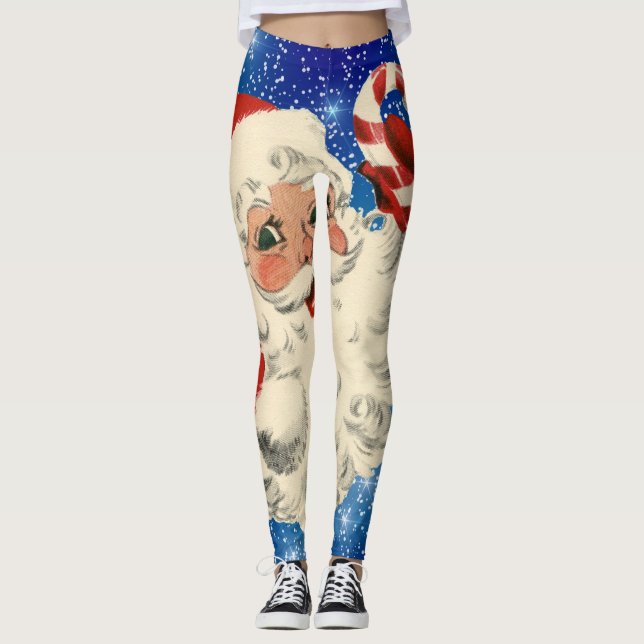 papais noeis de vintage com leggings canaviais (Frente)