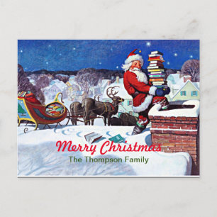 Papais noeis descendo pela chaminé MODELO