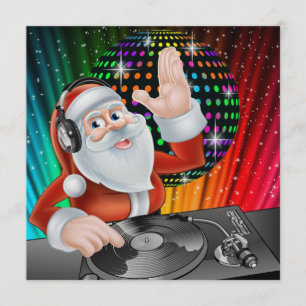 Papais noeis DJ Disco Natal / Convite para Ano Nov