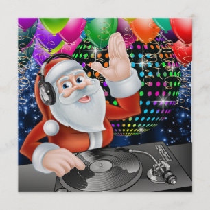 Papais noeis DJ Disco Natal / Convite para Ano Nov