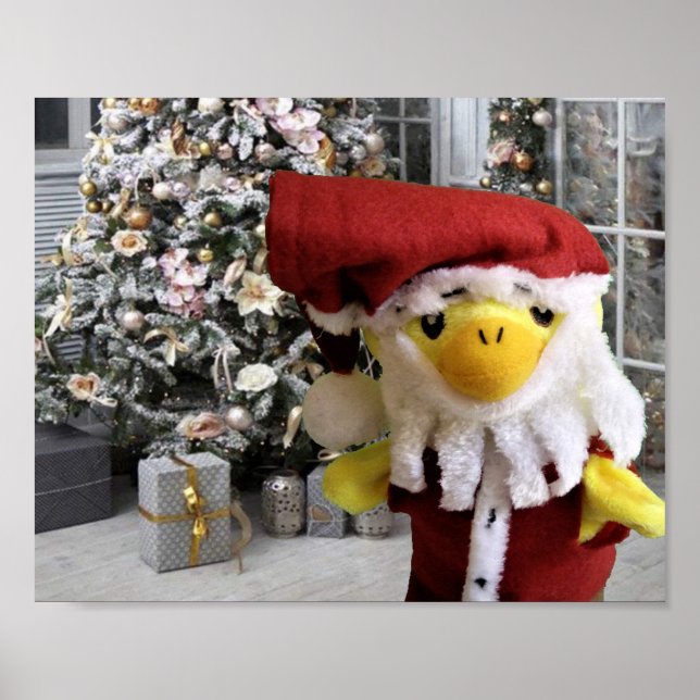 Papais noeis do Danny Duck. Pôster (Frente)