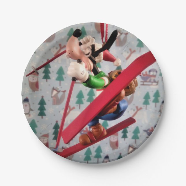 Papais noeis do Danny Duck. pratos de papel (Frente)