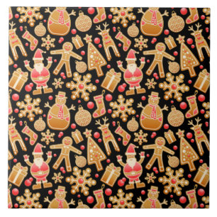 Papais noeis e Biscoitos de Natal com Gingerpão d