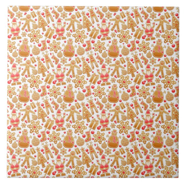 Papais noeis e Biscoitos de Natal com Gingerpão de (Frente)