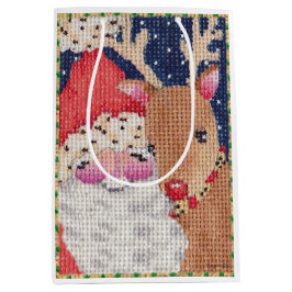 Papais noeis e sacola Rudolf Gift