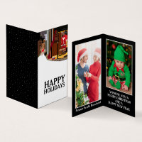 Papais noeis Em Paris, Cartão De Natal De Foto Da 