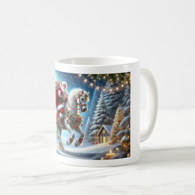 Papais noeis Encantados, caneca Christmus, caneca, (Frente Esquerda)