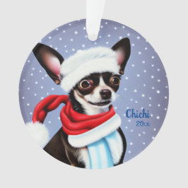 Papais noeis Enfeites de natal Chihuahua