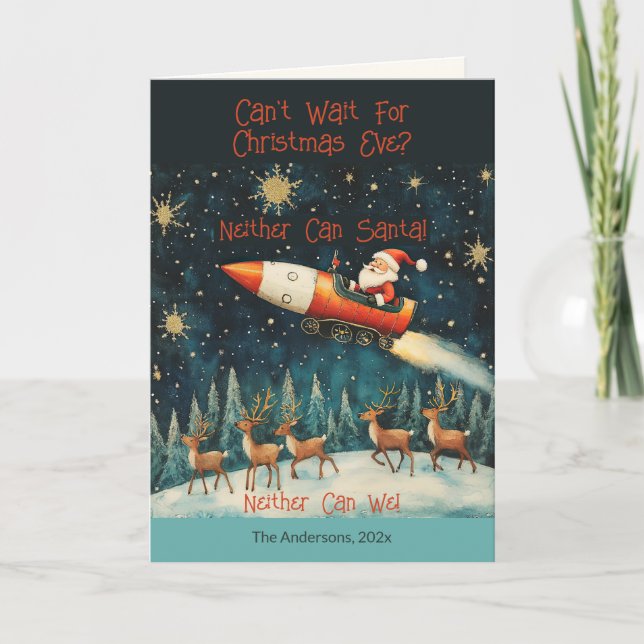 Papais noeis engraçados - Cartão de Férias da Vésp (Frente)