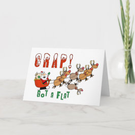 Papais noeis engraçados de cartões de Natal ganhar