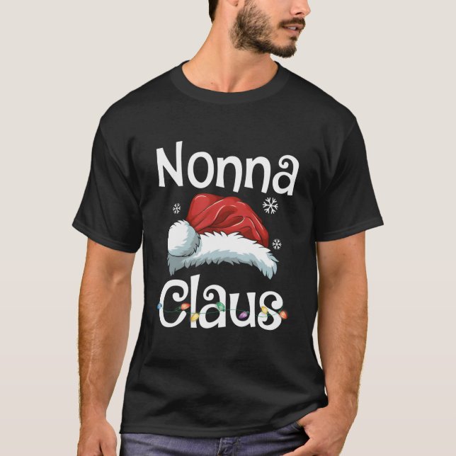 Papais noeis Engraçados De Pijama De Camisa De Nat (Frente)