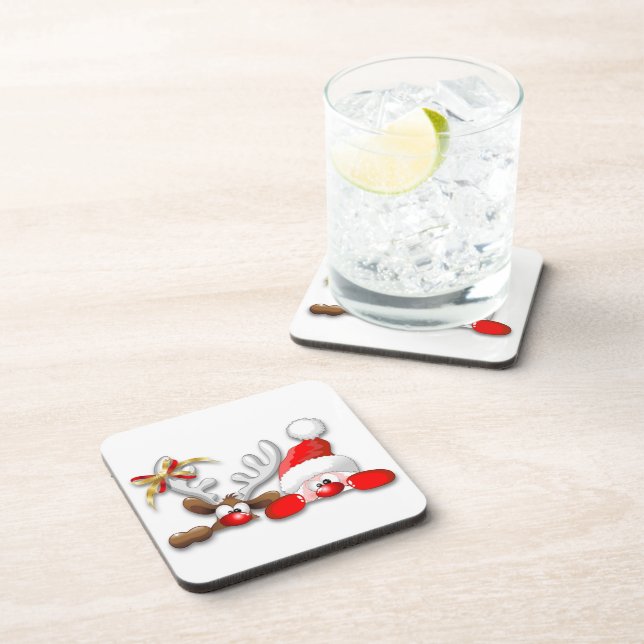 Papais noeis engraçados e Porta copos de Cartoons  (Lado Direito)