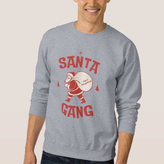 Papais noeis Engraçados, Xmas Sweatshirt, Suéter F (Frente)