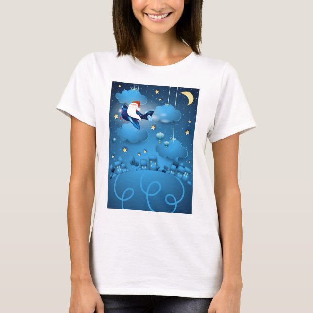 Papais noeis estão chegando à camiseta (Frente)