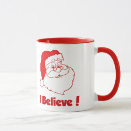 Papais noeis Eu Acredito Na Caneca De Natal
