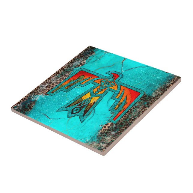 Papais noeis Fe Thunderbird Turquoise Marble Lepar (Lateral)