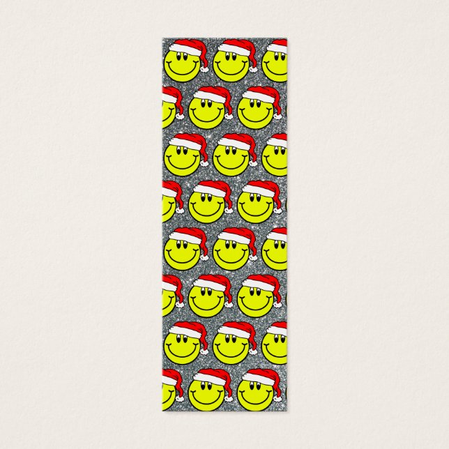 Papais noeis Feliz Sorriso Face Design Mini Bookma (Frente)