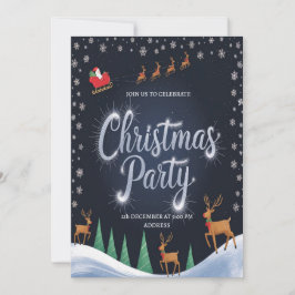 Papais noeis festivos Convite de festas de Natal