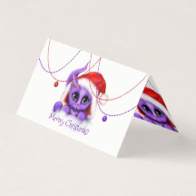 Papais noeis Gatinhos roxos Feliz Natal