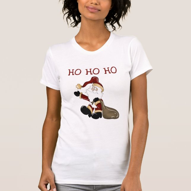 Papais noeis HO HO Camisetas e presentes (Frente)