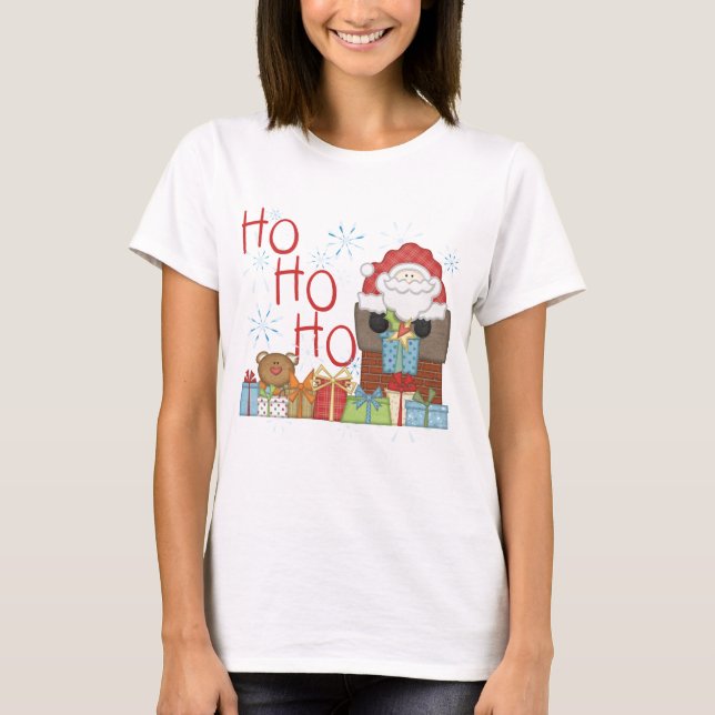 Papais noeis Ho Ho Ho Camisetas e presentes (Frente)