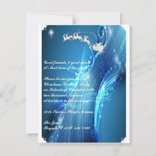 Papais noeis inclinados no Convite de festas de on