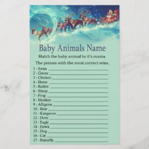 Papais noeis: Jogo de Nome de Animais de Natal
