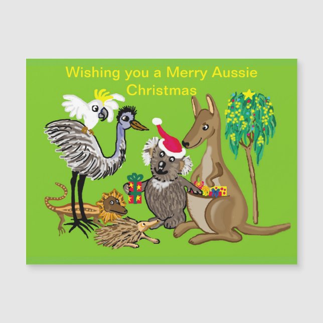 Papais noeis koala dá presentes de Natal Aussie (Frente)