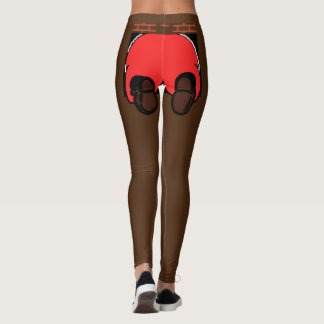Papais noeis Leggings do Bumbum Marrom