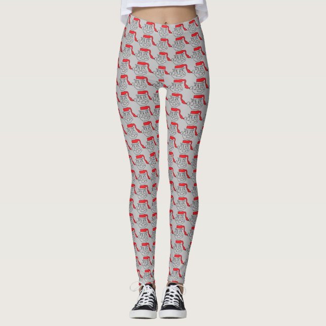 Papais noeis Leggings femininas (Frente)