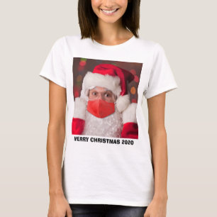 Papais noeis na Camisa HumorT de Máscara de Coron